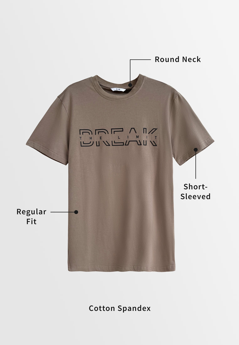 Men Short-Sleeve Graphic Tee - Brown - H2M392