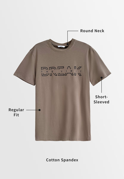Men Short-Sleeve Graphic Tee - Brown - H2M392