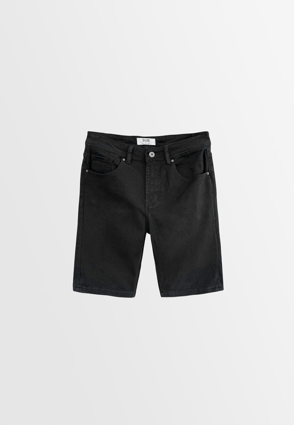 Men Short Jeans - Black - REM781