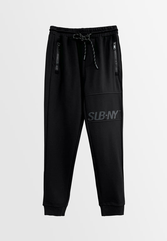 Men Long Jogger - Black - H2M478