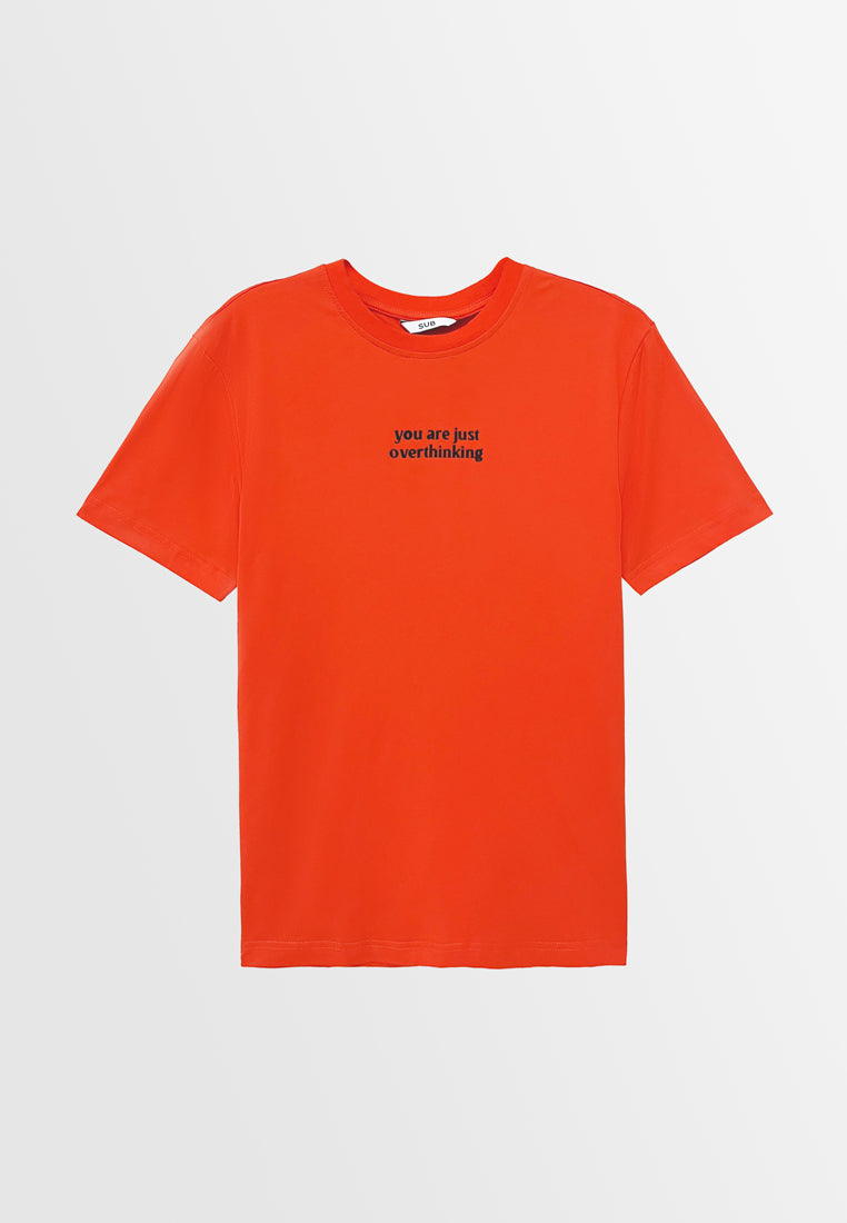 Men Short-Sleeve Graphic Tee - Orange - S3M613