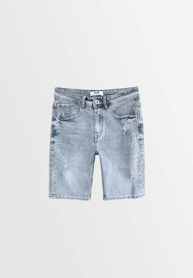 Men Short Jeans - Light Blue - H2M371