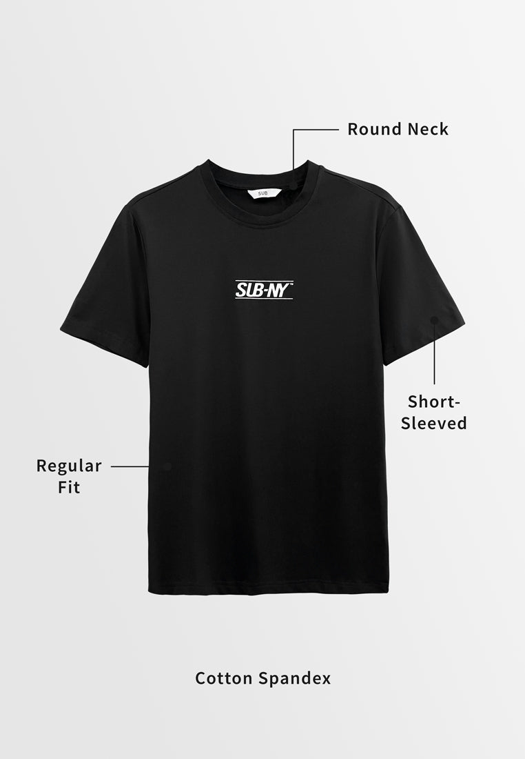 Men Short-Sleeve Graphic Tee - Black - H2M420