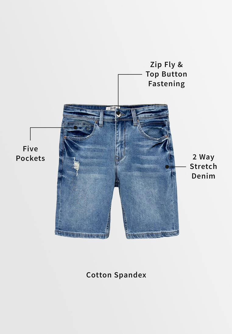 Men Short Jeans - Blue - S3M626