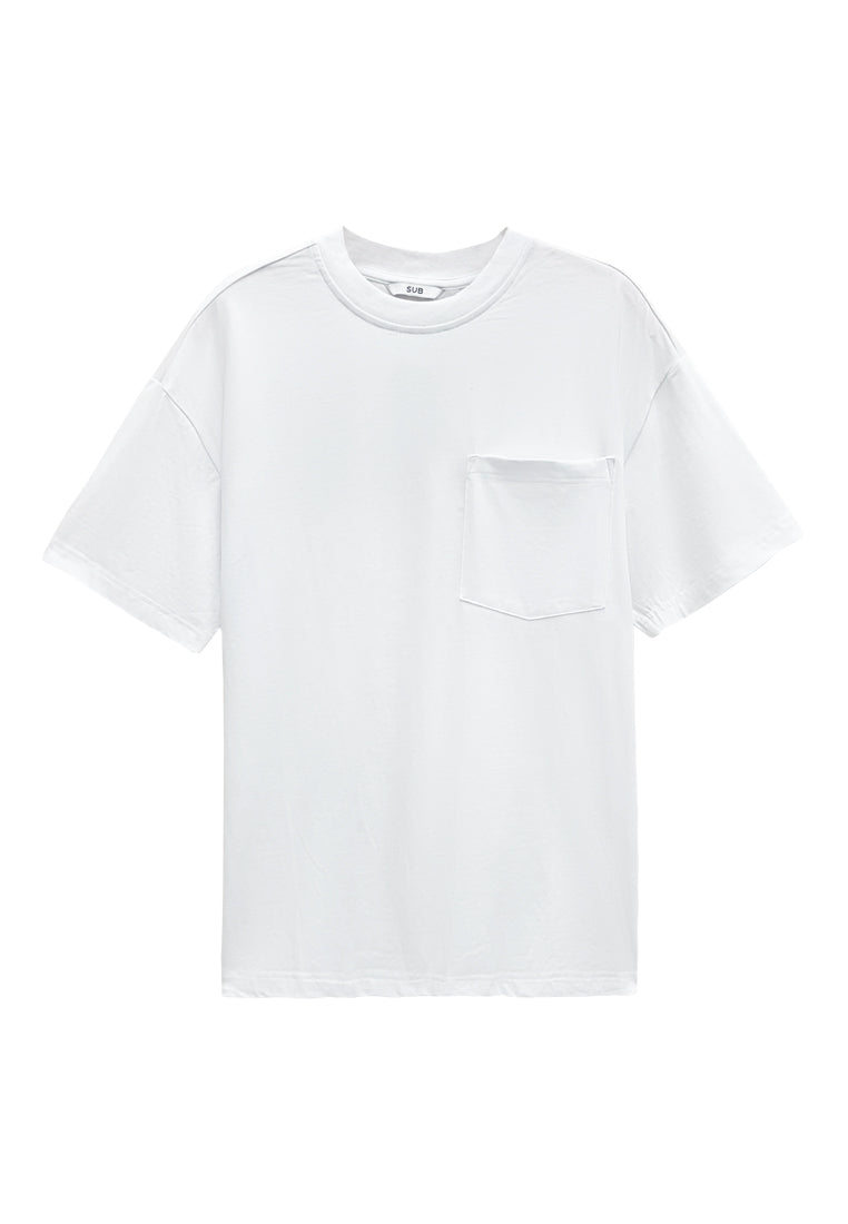 Men Short-Sleeve Fashion Tee - White - M3M673
