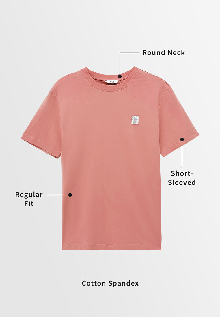 Men Short-Sleeve Graphic Tee - Pink - S3M592