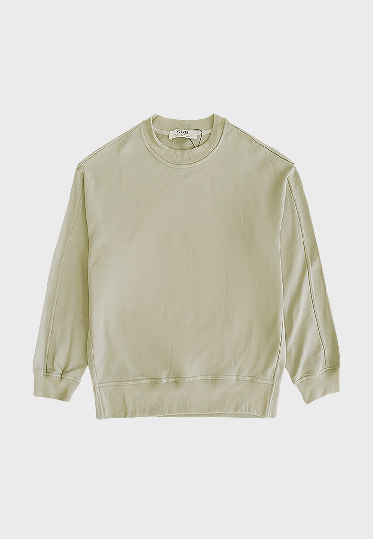 Men Long-Sleeve Sweatshirt - Khaki - H1M170