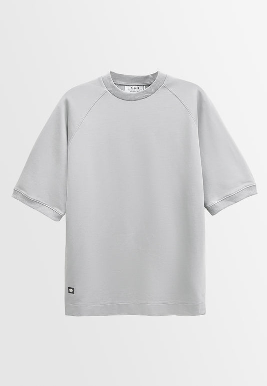 Men Short-Sleeve Fashion Tee - Light Grey - S3M817