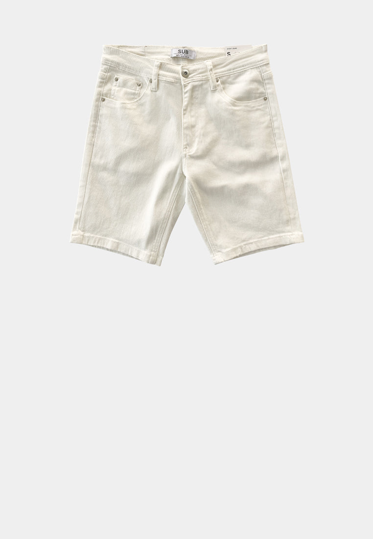 Men Short Jeans - White - M2M351