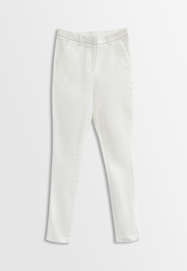 Women Skinny Fit Long Pants - White - H2W441