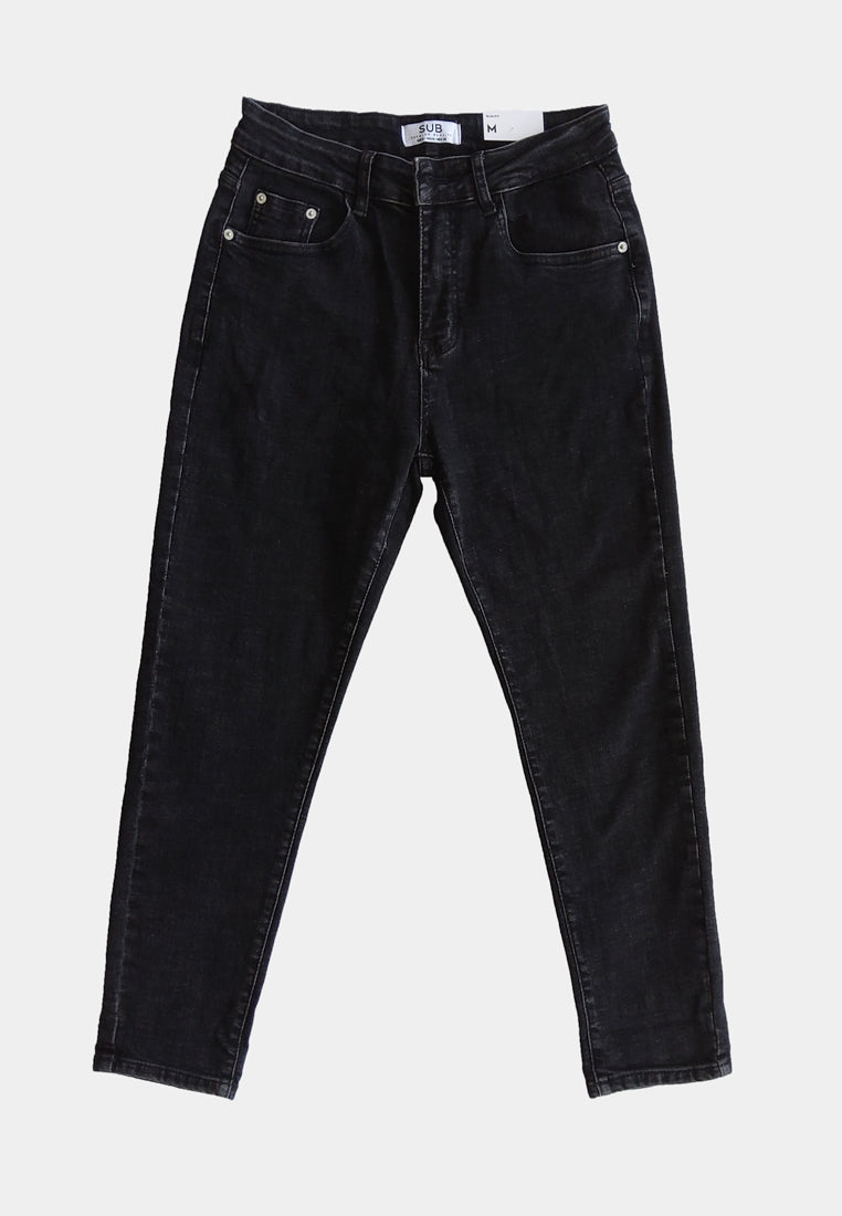 Men Slim Fit Long Jeans - Dark Grey - H1M143
