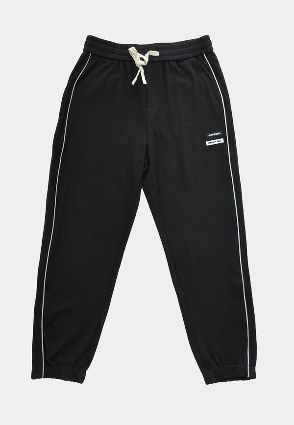 Men Long Pants Jogger - Black - H1M179