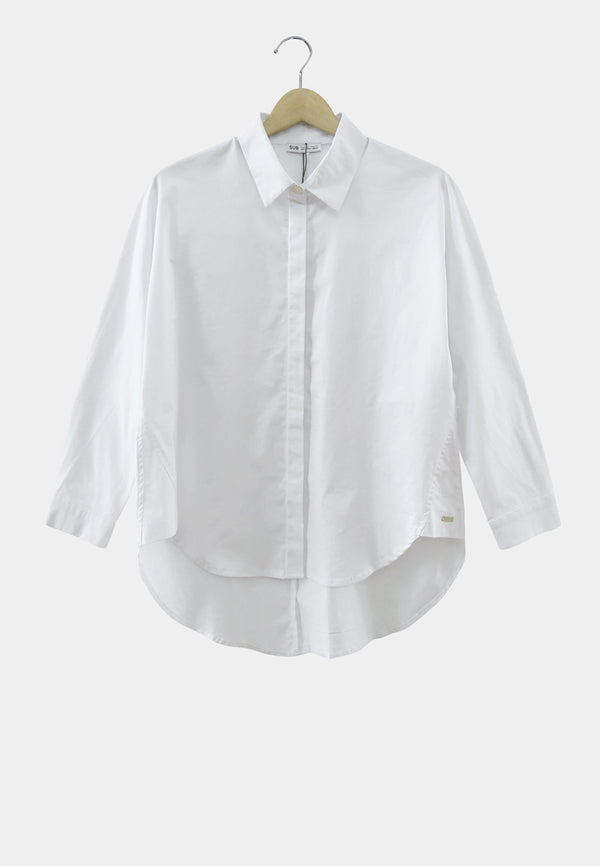 Women Long-Sleeve Shirt - White - M2W335