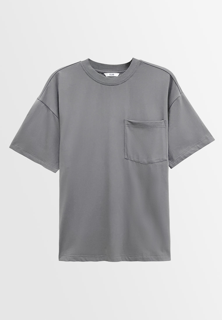 Men Short-Sleeve Fashion Tee - Grey - M3M674