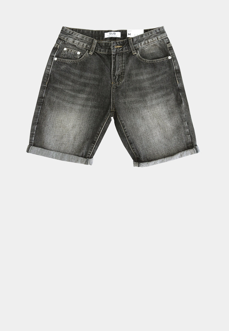 Men Short Jeans - Dark Grey - H1M244