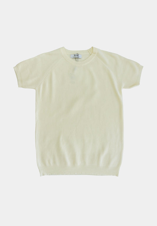 Men Short-Sleeve Knit Top - White - H1M214