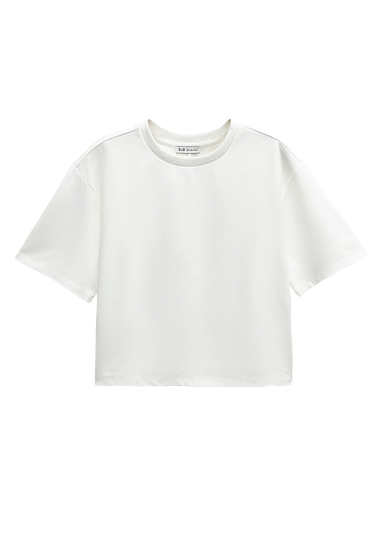 Women Short-Sleeve Fashion Tee - White - S3W747