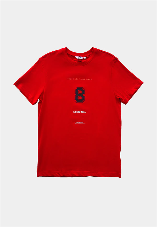 Men Short-Sleeve Graphic Tee - Red - H1M074