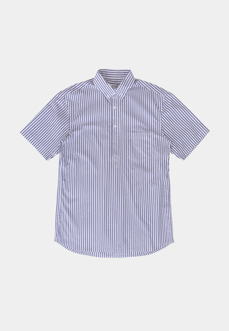 Men Short-Sleeve Shirt - Blue - H1M084
