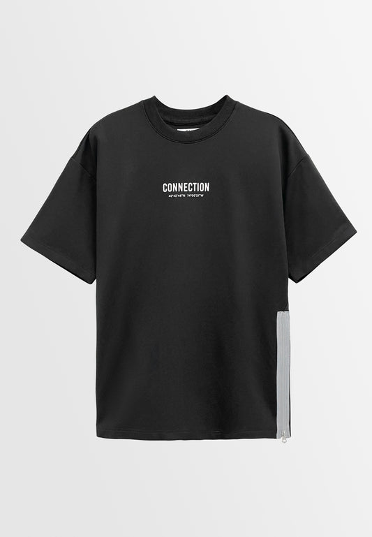 Men Short-Sleeve Fashion Tee - Black - H2M796