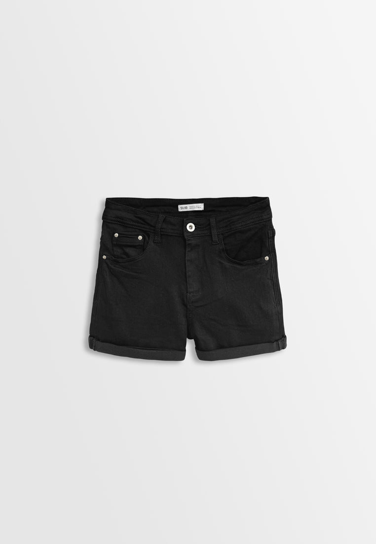 Women Short Jeans - Black - F2W380