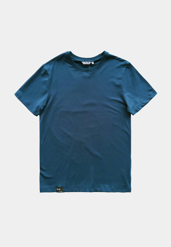 Men Short-Sleeve Basic Tee - Dark Blue - S2M198
