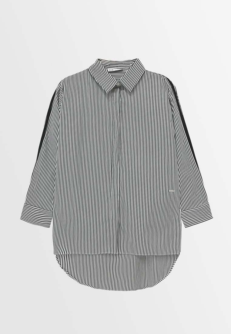 Women Long-Sleeve Shirt - Black - S3W599