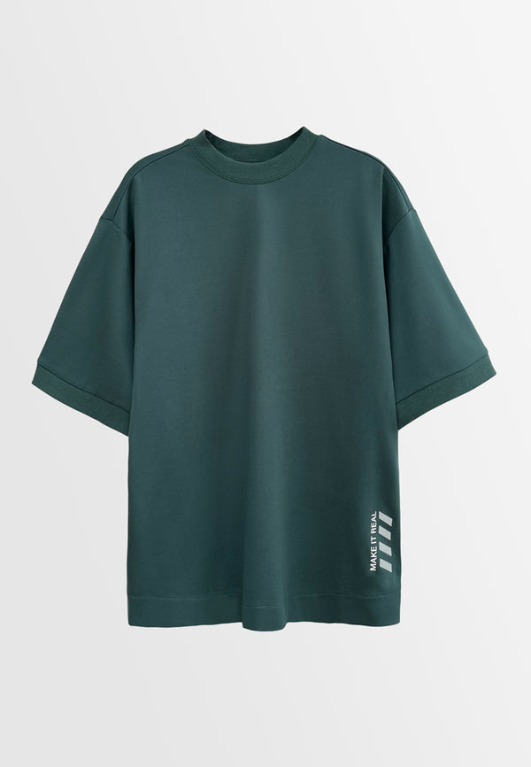 Men Short-Sleeve Sweatshirt - Dark Green - H2M510