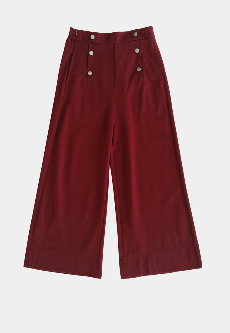 Women Culottes Trousers - Red - M2W355