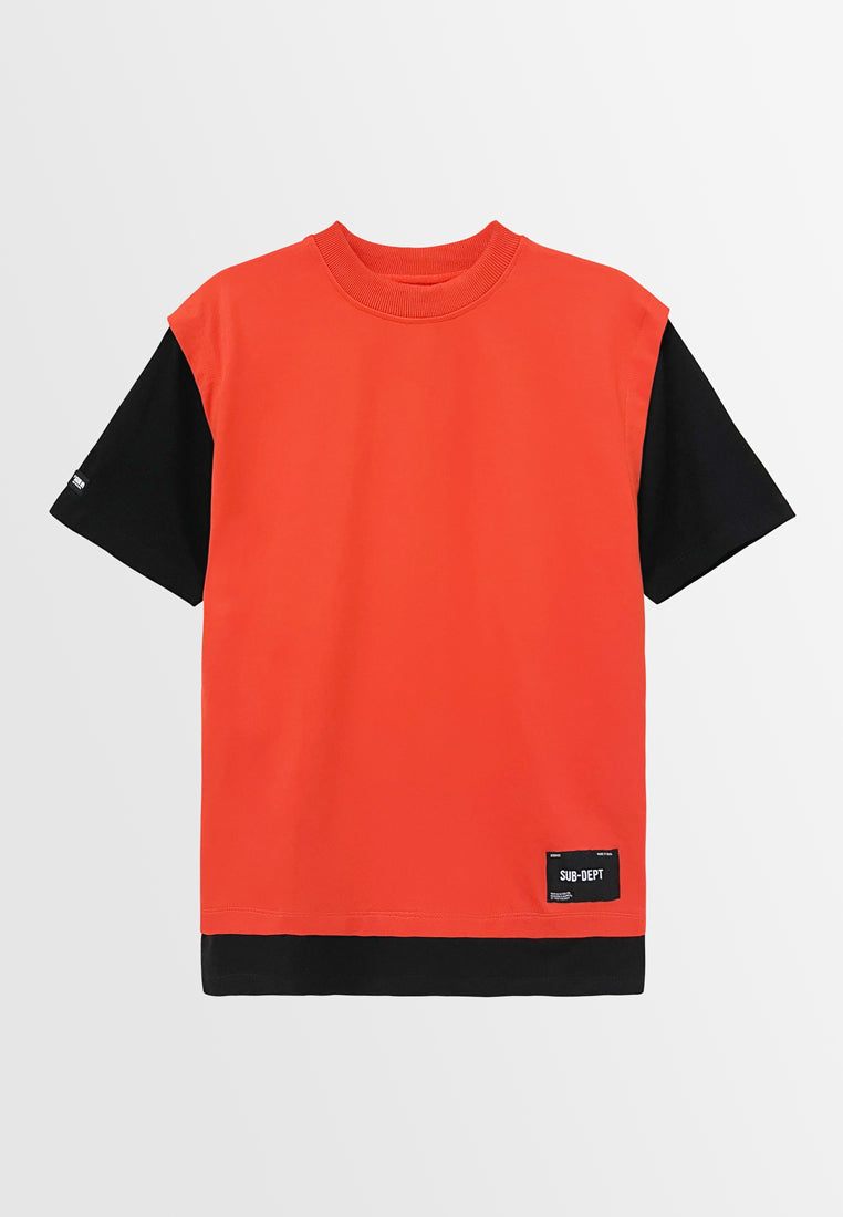 Men Short-Sleeve Sweatshirt - Orange - S3M758