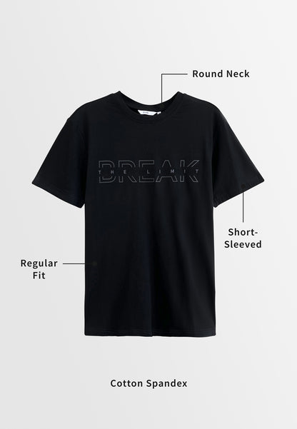 Men Short-Sleeve Graphic Tee - Black - H2M391