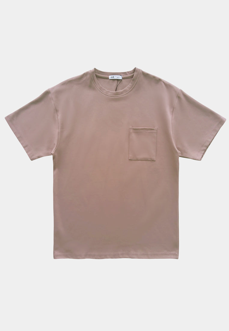 Men Short-Sleeve Fashion Tee - Dark Pink - F2M261