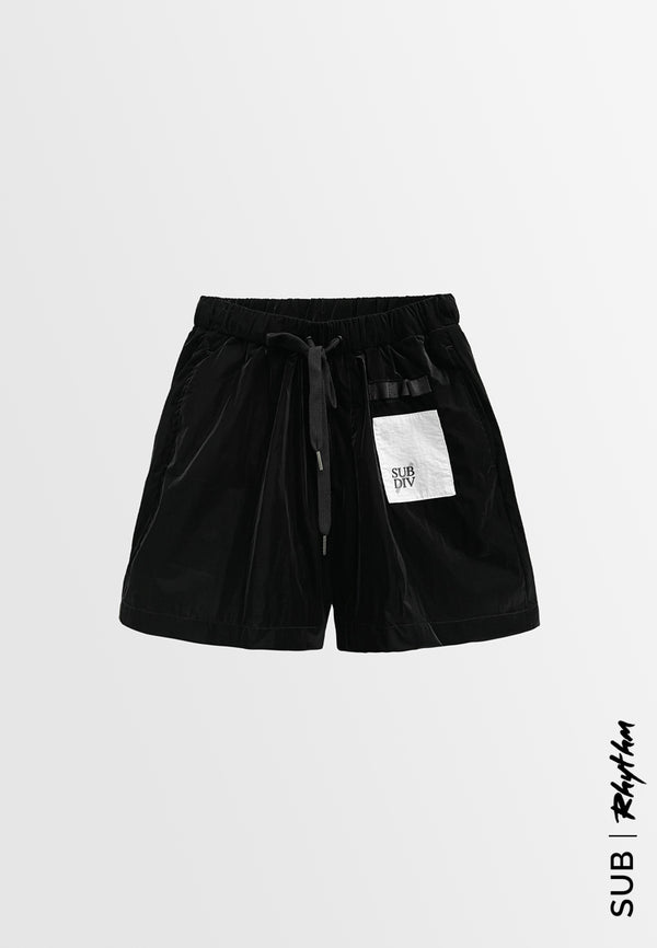 Women Short Jogger Pants - Black - H2W545