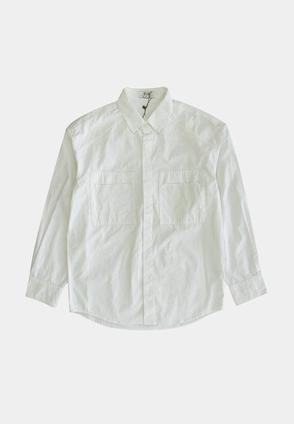 Men Long-Sleeve Shirt - White - H1M172