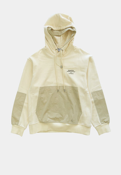 Men Sweatshirt Hoodie - Beige - H1M161