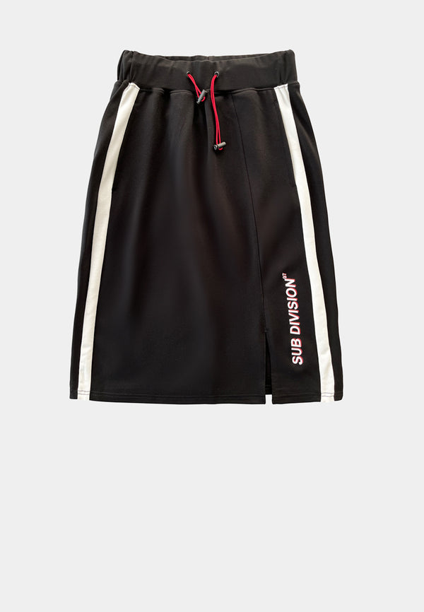Women Midi Skirt - Black - F2W397