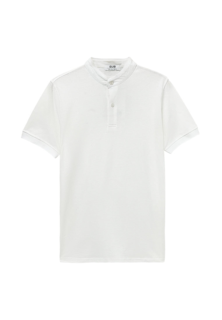 Men Short-Sleeve Fashion Polo Tee - White - S3M625