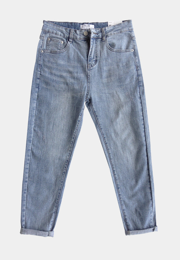Men Slim Fit Long Jeans - Blue - H1M142