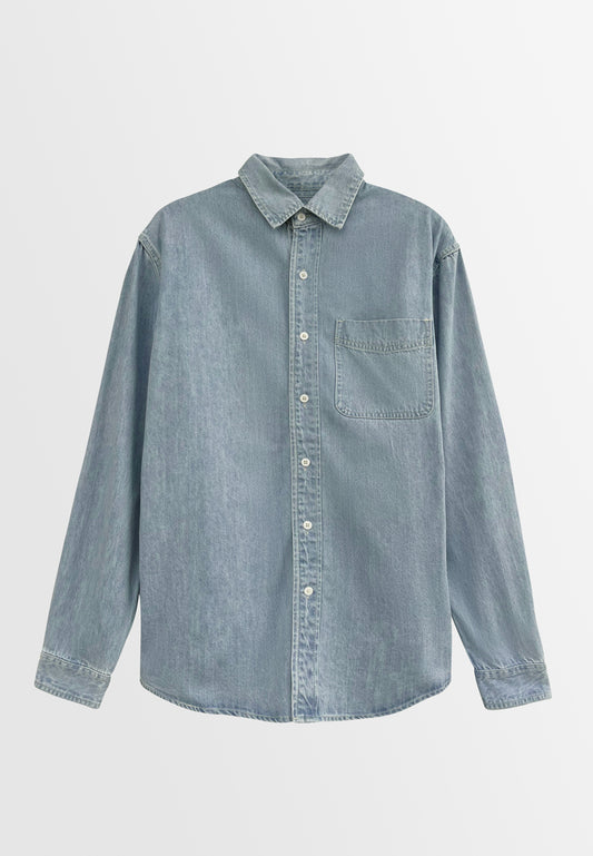 Men Long-Sleeve Shirt - Blue - H2M401