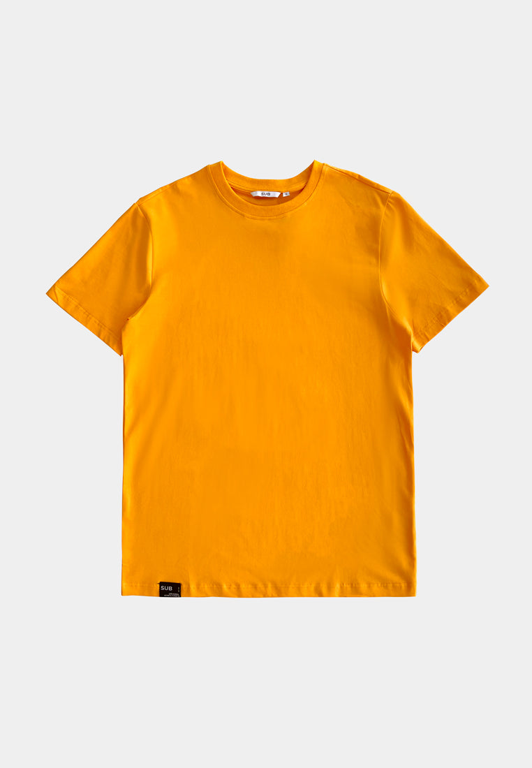 Men Short-Sleeve Basic Tee - Orange - F2M329