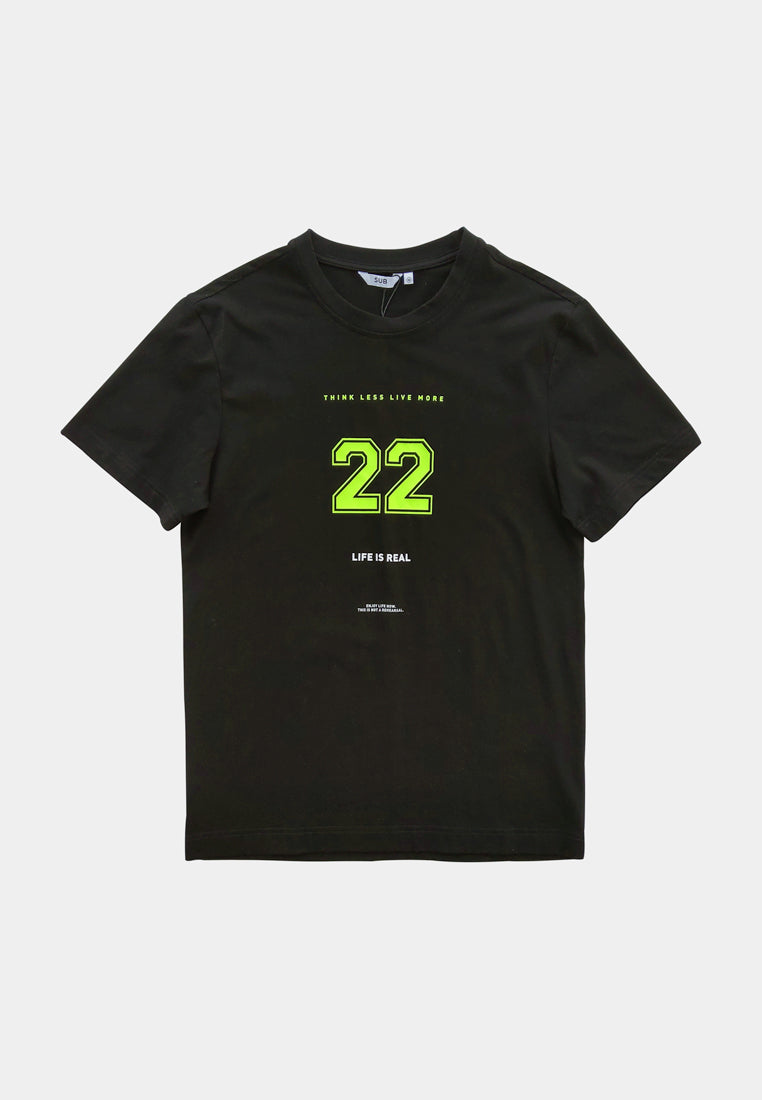 Men Short-Sleeve Graphic Tee - Black - M2M274
