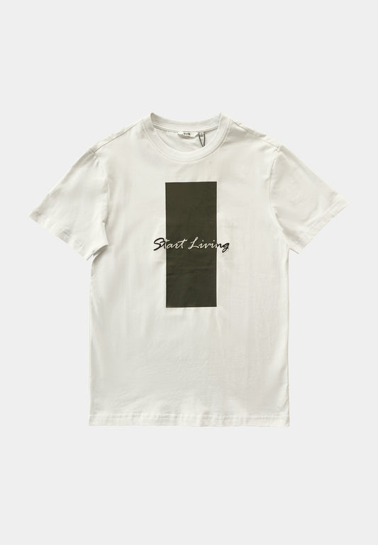 Men Short-Sleeve Graphic Tee - White - F2M316