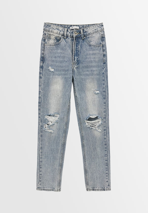 Women Slim Fit Long Jeans - Light Blue - S3W610