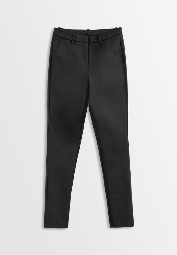 Women Skinny Fit Long Pants - Black - H2W440