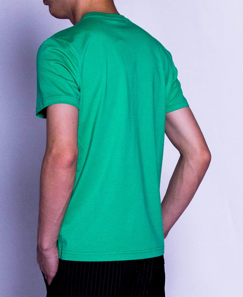 Men Short Sleeve Graphic Tee - Green - F9M055