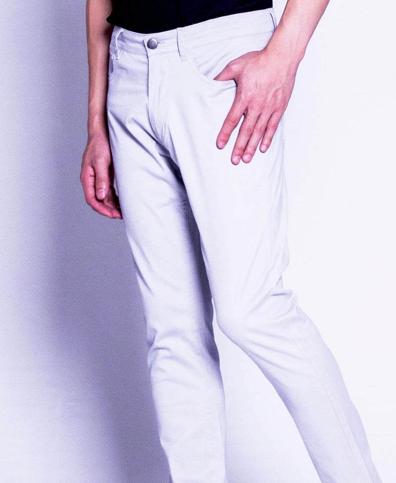 Men Long Pants - Light Grey - F9M071