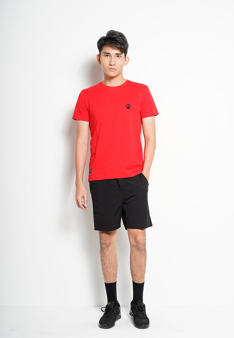 Men Short-Sleeve Graphic Tee - Dark Red - H0M717