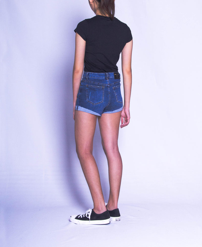 Women Short Jeans - Dark Blue - H9W323