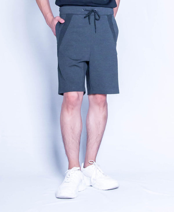 Men Knit Short Jogger - Dark Grey - H9M242