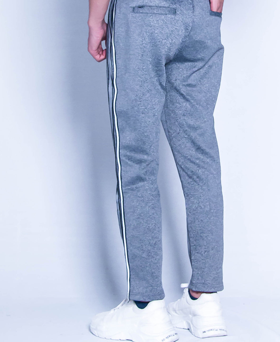 Men Knit Long Jogger - Dark Grey - H9M245